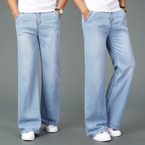Jeans uomo fondo campana - jeans,