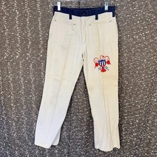 Pantalone denim bianco vintage