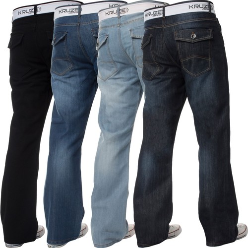 Jeans kruze bootcut uomo - jeans,