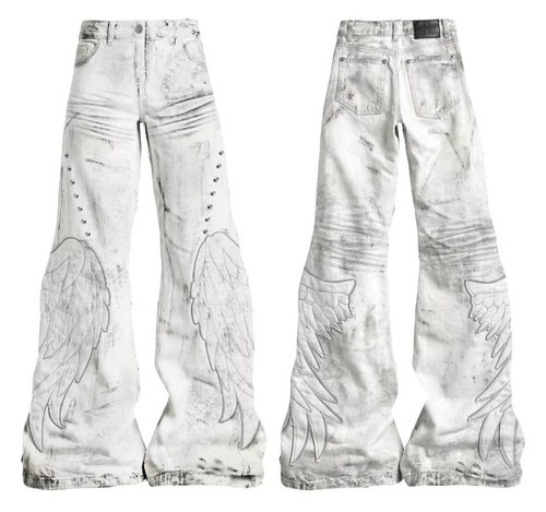 Jeans uomo bianco cotone - , denim
