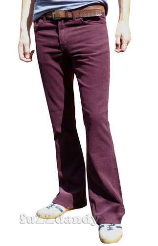 Jeans uomo bootcut bordeaux - uomo,