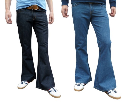Jeans uomo retro flares fondo - retro,