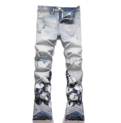 Jeans uomo blu chiaro retrò