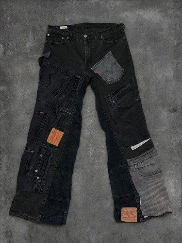 Jeans reworked patchwork - jeans,