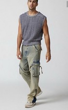 Jeans cargo svasati da uomo