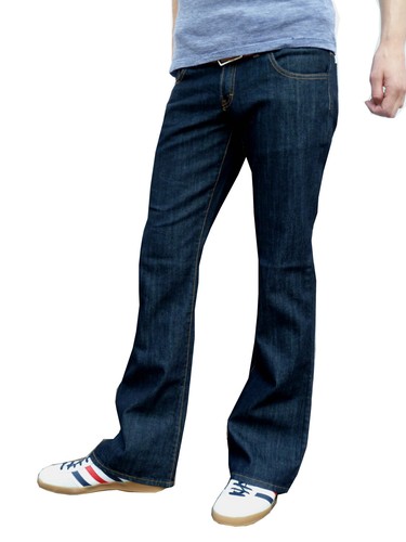 Jeans uomo blu indaco taglio