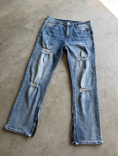 Jeans flared con - jeans, cerniere