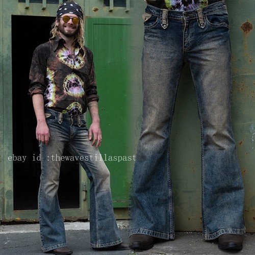 Jeans uomo retrò - fondo, a